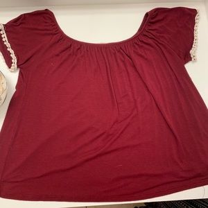 Off the shoulder shirt